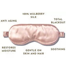 Experience total blackout and soothing comfort with the Mulberry Silk Sleep Eye Mask with Silk Covered Elastic Strap, made from 100% Mulberry silk for gentle care, moisture restoration, and anti-aging benefits—perfect for restful sleep.