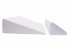 The BBL Add On Set includes two white foam wedge pillows placed side by side on a white background—perfect for Brazilian Butt Lift (BBL) recovery, with the larger wedge on the left and the smaller one on the right.